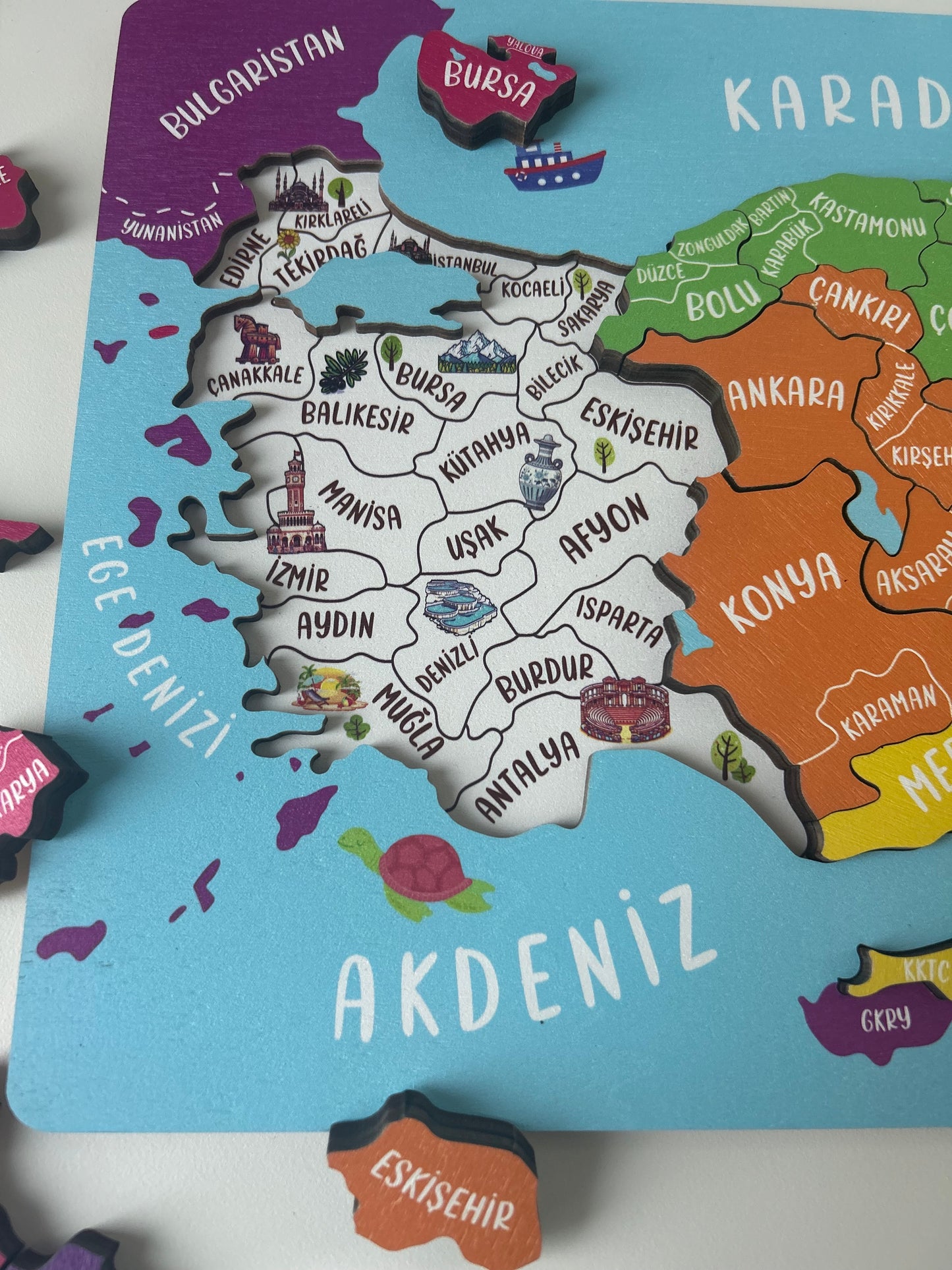 Holzpuzzle 'Türkei-Landkarte'