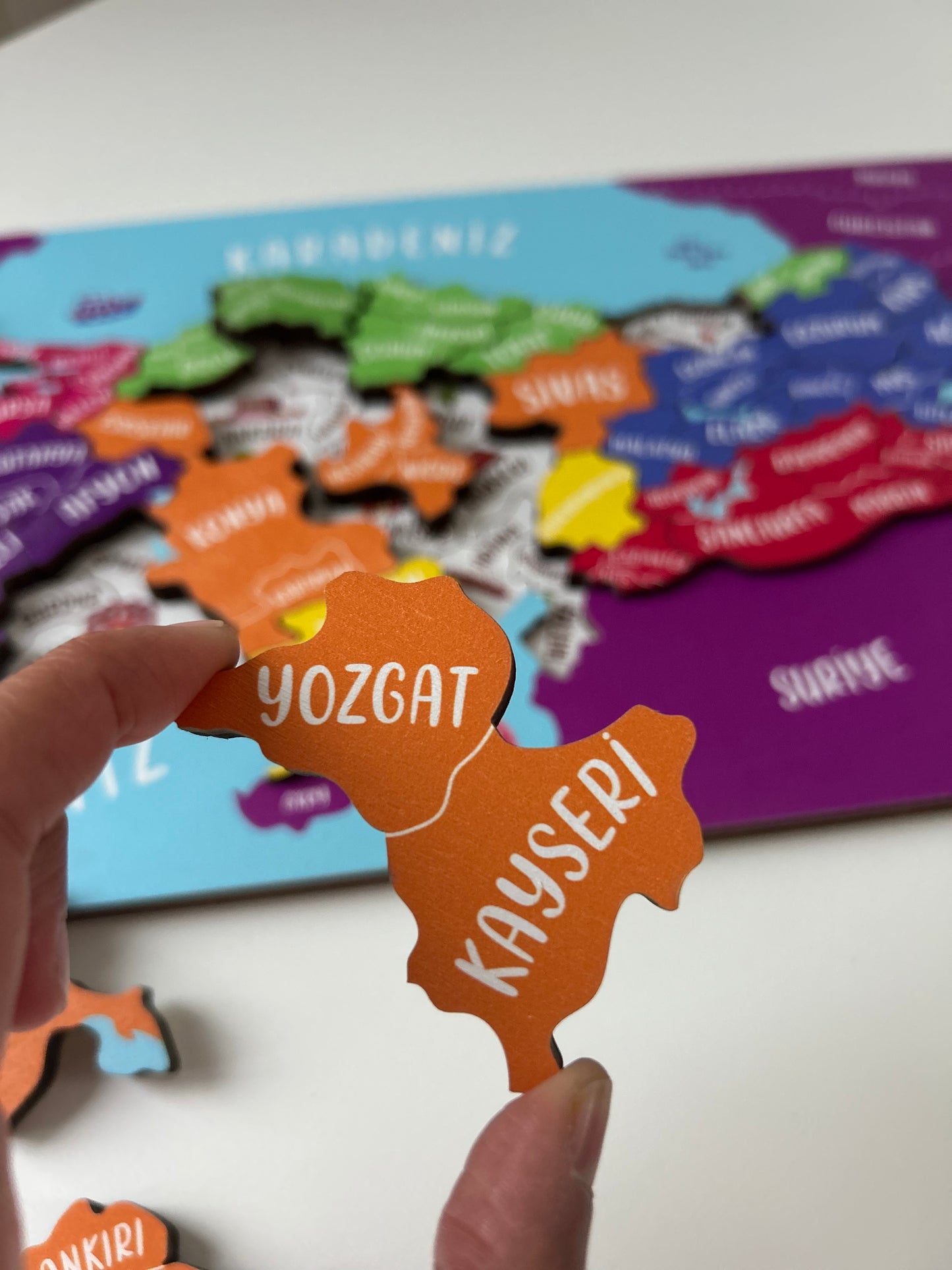 Holzpuzzle 'Türkei-Landkarte'