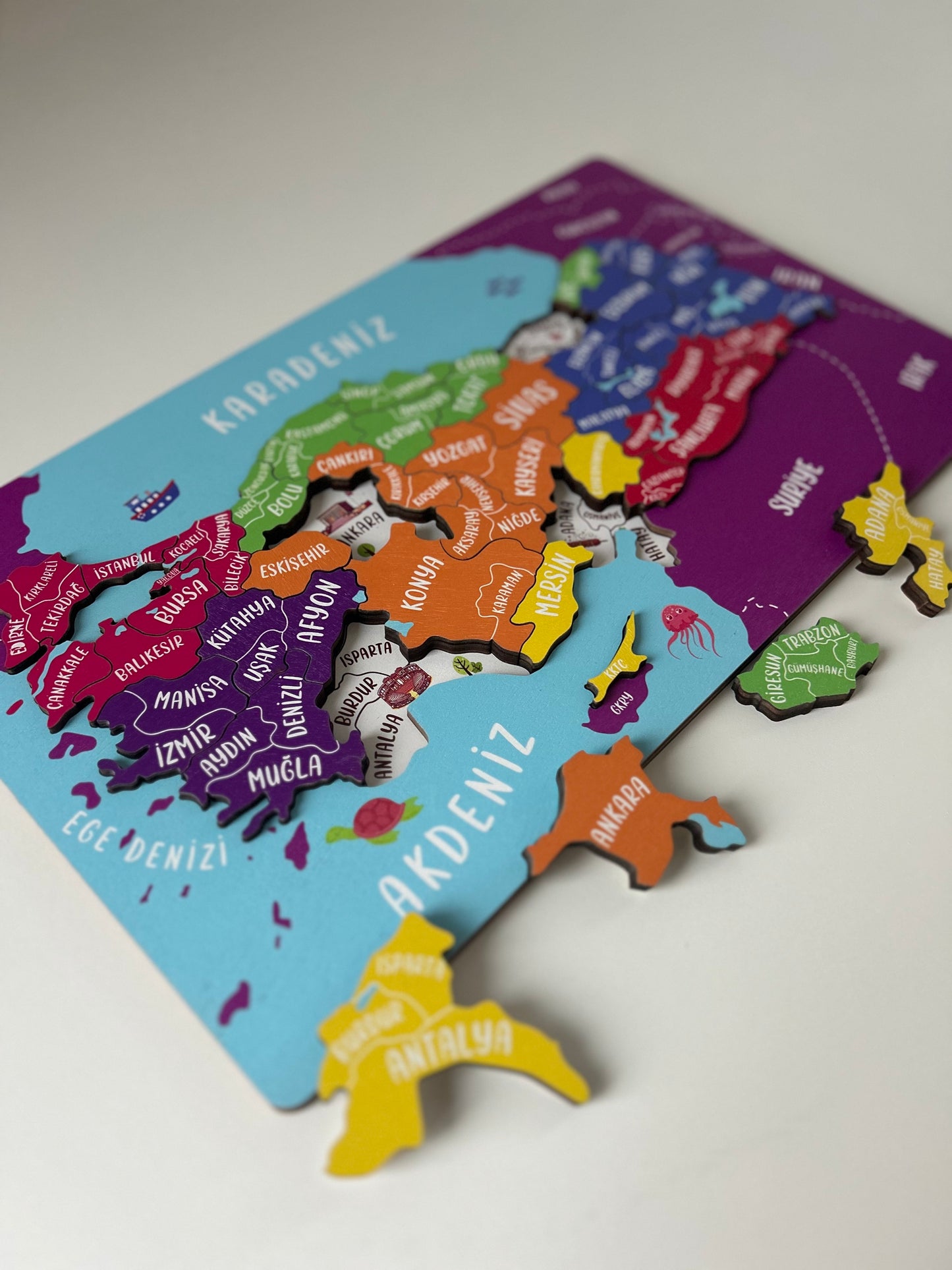 Holzpuzzle 'Türkei-Landkarte'