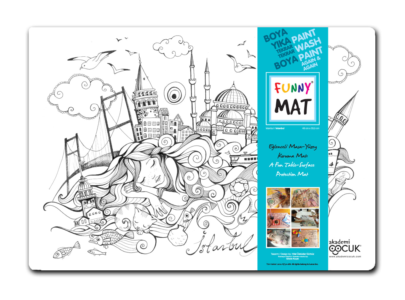 Funny Mat Schreibtischunterlage Istanbul