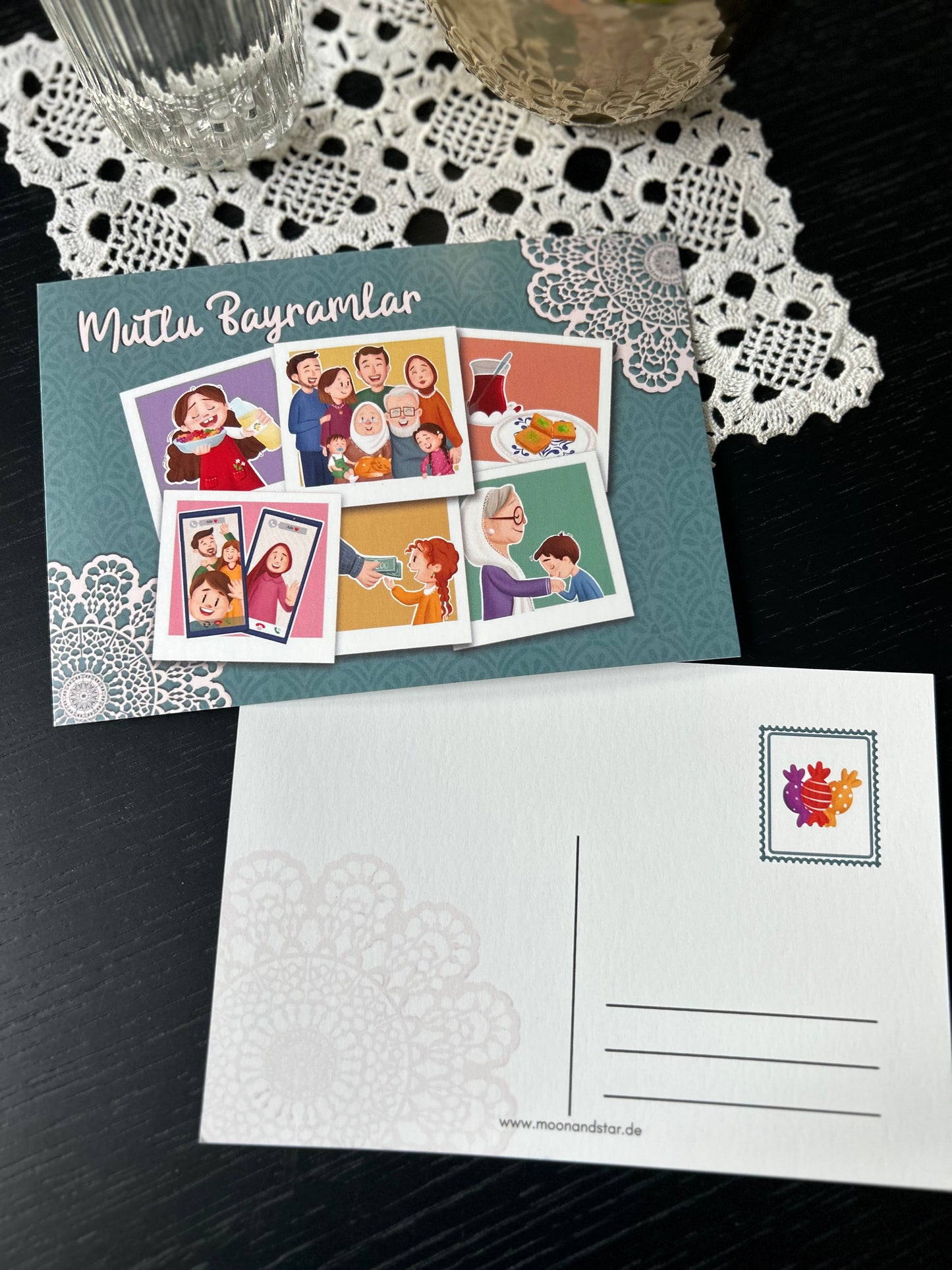 Glückwunschkarte Mutlu Bayramlar 🍬