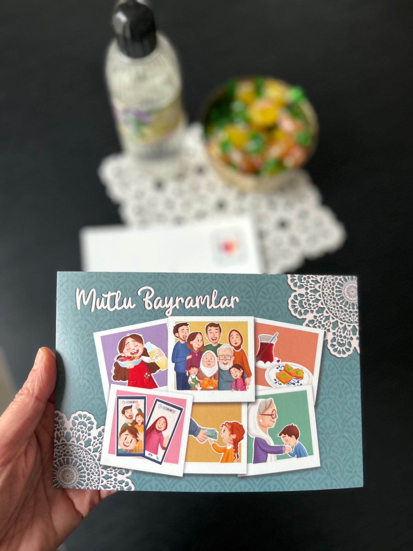 Glückwunschkarte Mutlu Bayramlar 🍬