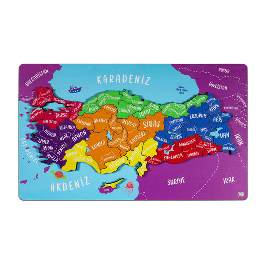 Holzpuzzle 'Türkei-Landkarte'