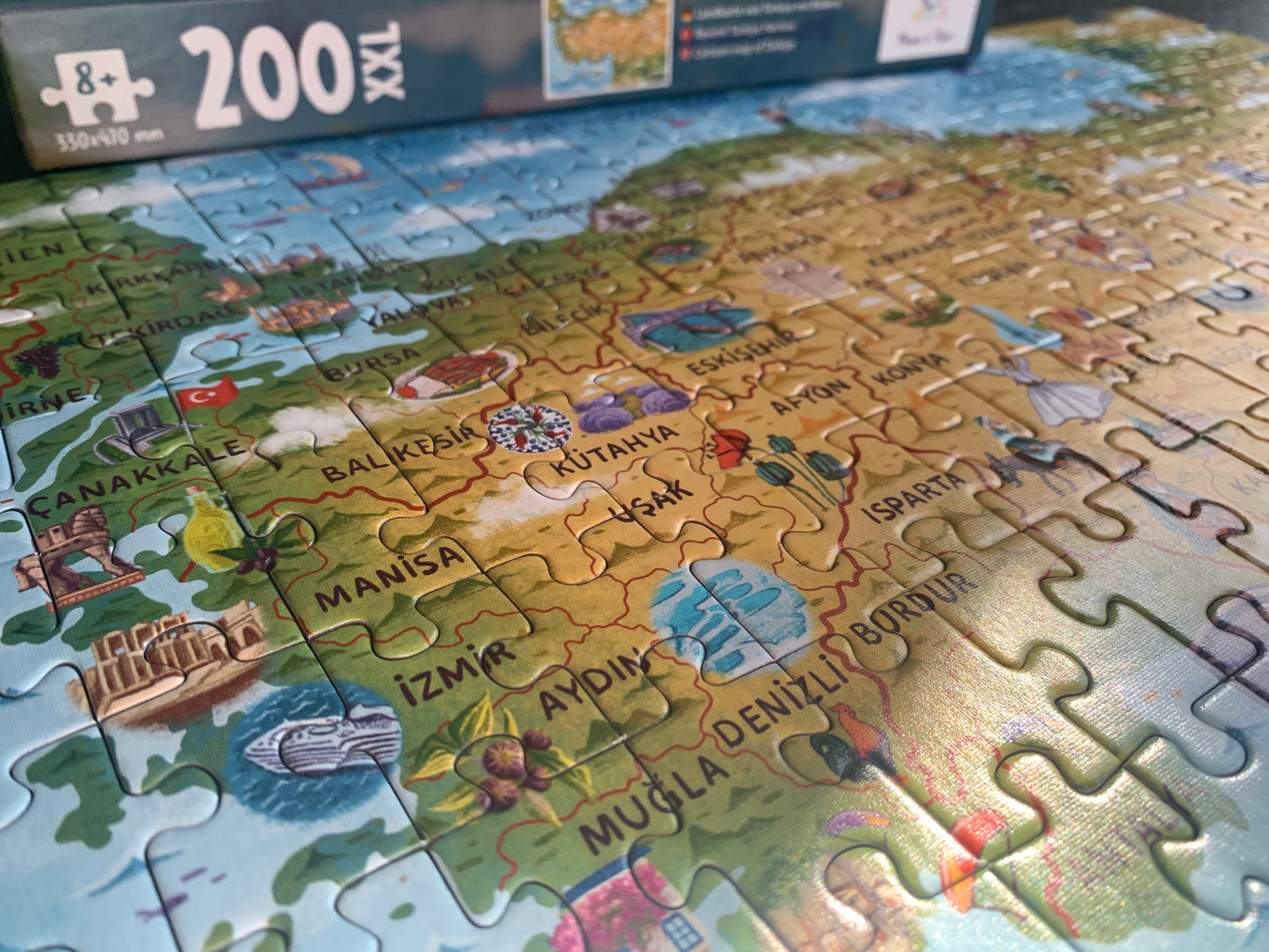 Kinderpuzzle 'Türkiye'yi Kesfet'
