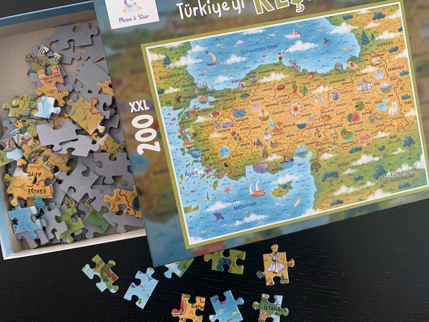 Kinderpuzzle 'Türkiye'yi Kesfet'