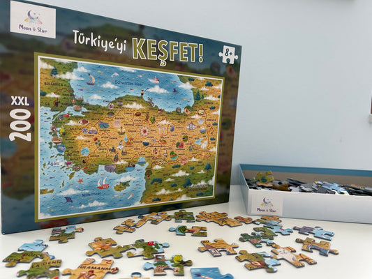 Kinderpuzzle 'Türkiye'yi Kesfet'