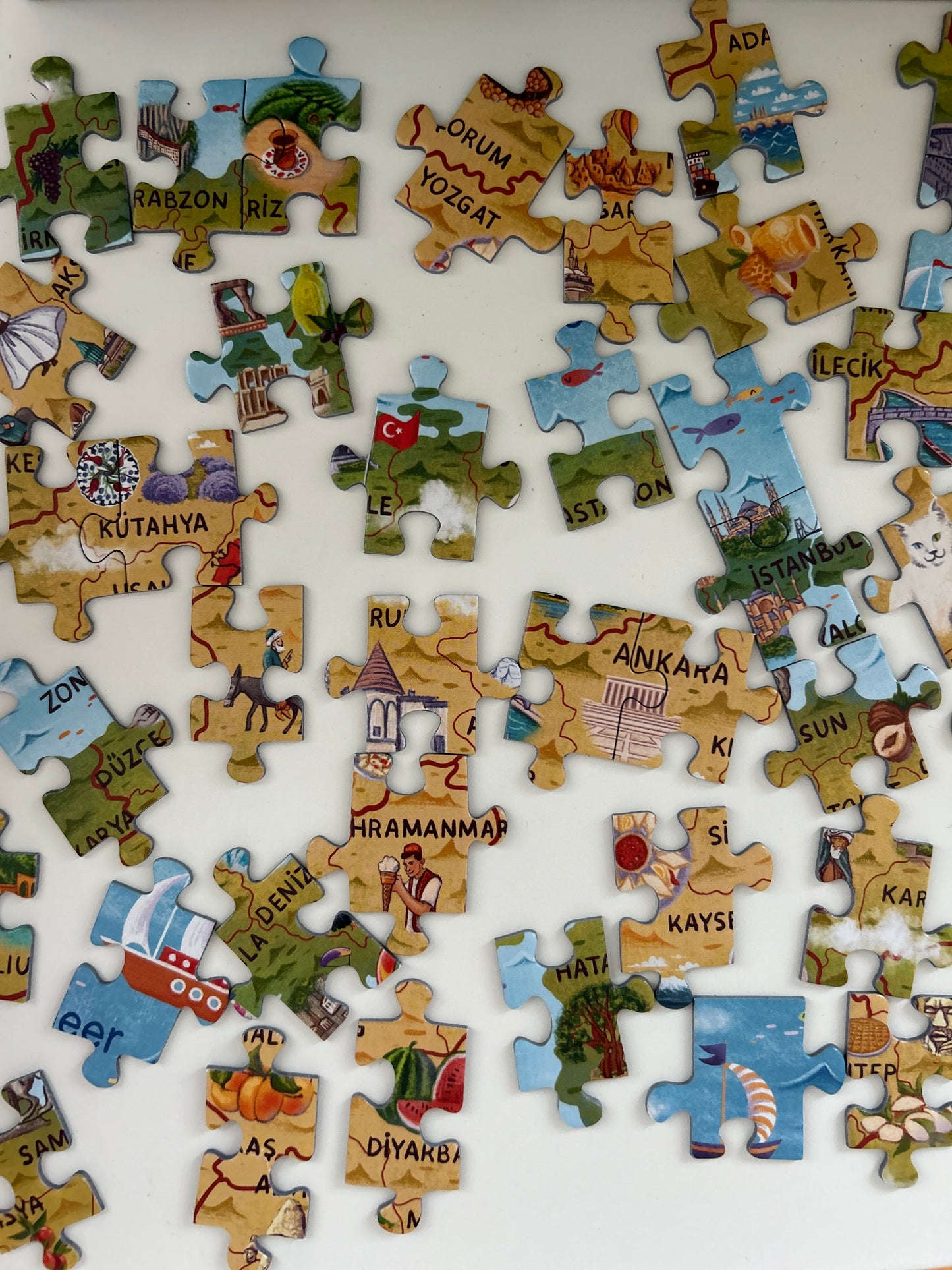 Kinderpuzzle 'Türkiye'yi Kesfet'