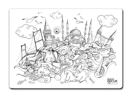 Funny Mat Schreibtischunterlage Istanbul